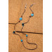 Turquoise and Brown Eye-Glass Chain