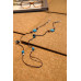 Turquoise and Brown Eye-Glass Chain