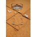 White and Khaki Eye-Glass Chain - SOLD OUT