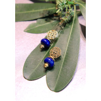 Lapis Filigree Earrings