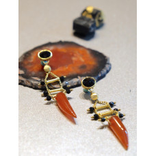 Onyx Ladder Earrings