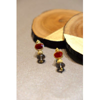 Red Jade Earrings