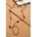 Black and Red Eye-Glass Chain