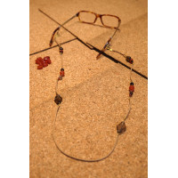 Orange and Brown Eye-Glass Chain