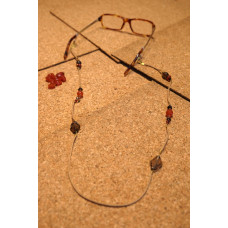 Orange and Brown Eye-Glass Chain