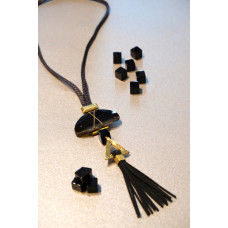 Agate Tassel Necklace