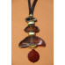 Triple Agate Necklace - Black