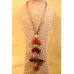 Triple Agate Necklace - Brown