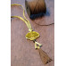 Agate Tassel Necklace - Green